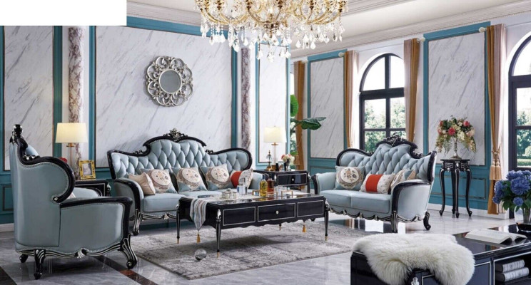 Sofa set Chesterfield Set 3+2+1 Couch Sofa Leather Sofa Upholstery Suite Sofas