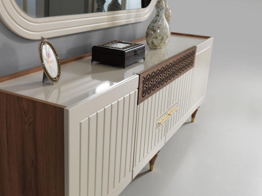 Dining room Set 3tgl Group Suite Dining table Chest of drawers Mirror Complete Set