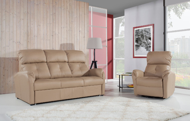 Sofa set 3+1+1 Seater Set Design Sofas Upholstery Couches Relax Leather