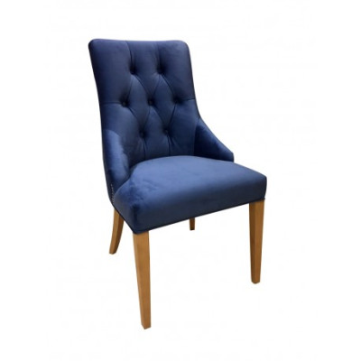 Armchair Wood Lehn Chesterfield Chair Leather Upholstery Group Gastro 8x Set