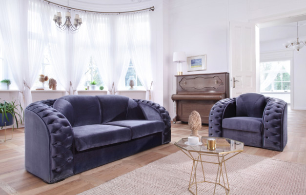Classic Chesterfield Couch 3+2 Seater Set Sofa Suite Velvet Sets