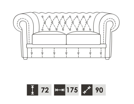 Sofa set Chesterfield 3+2 Seater Sofa Seat Upholstery Classic Couches
