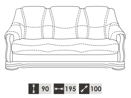 Suite 3+2 Seater Couch Upholstery Seat Set 100% Italian leather Sets