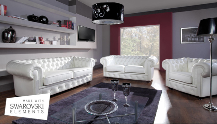 Sofa 3 Seater Chesterfield Design Relax Sofas Upholstery Modern Couches