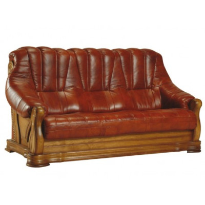 Sofa Three Seater Couch Classic new Upholstery 3 Seater Leather Couches