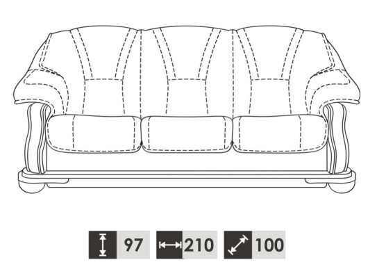 Suite 3+2 Seater Couch Seat Upholstery Sets Set 100% Italian leather