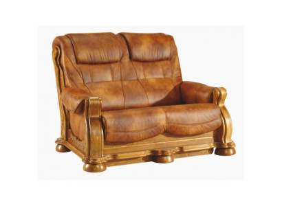 Two-seater Couch Classic Leather Sofa Upholstery Couch Sofa 2 Seater Leather