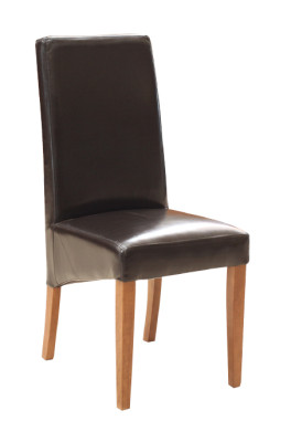 Set 6x Group Armchair Chair Suite Wood Lehn Upholstery Chairs 100%Leather
