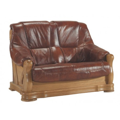 Classic Two-seater Couch Leather Sofa new Upholstery Sofa 2 Seater Leather