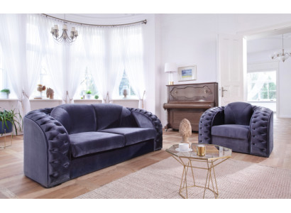 Sofa 2 Seater Chesterfield Design Relax Upholstery Couches Two-seater Modern Sofas
