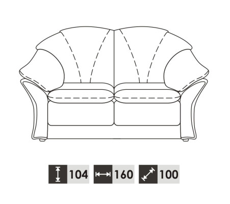 Design Two-seater Sofas Couch Upholstery Modern Couches Imitation leather Sofa