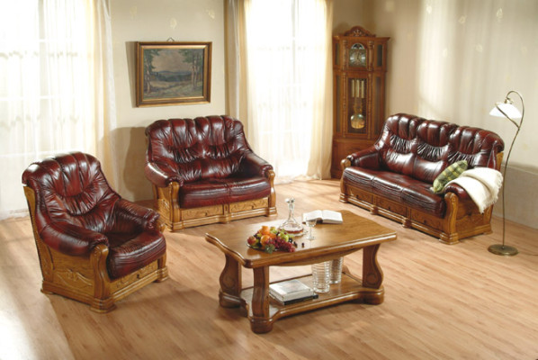 Two-seater Couch Classic Leather Sofa Sofas Upholstery Sofa 2 Seater Leather