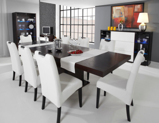 Complete Set Dining table + 4 Chairs Dining room Set Ess Group Wood Table