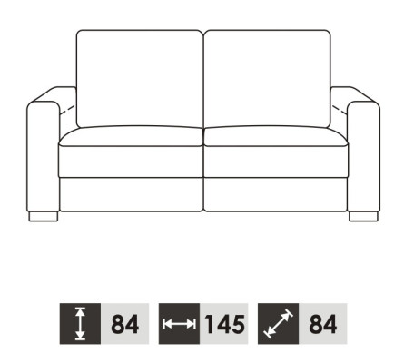 Two-seater Couch Classic Leather Sofa Couch Upholstery Sofa 2 Seater Leather