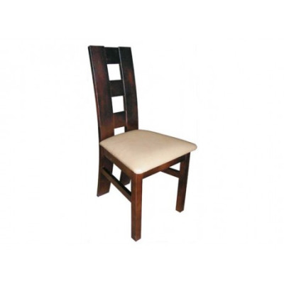 Set 4x Dining room Leather Dining room chair Armchair Solid wood Upholstery chair