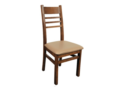 Leather Set 4x Solid wood Chair Dining room chair Designer Chairs Dining chairs new