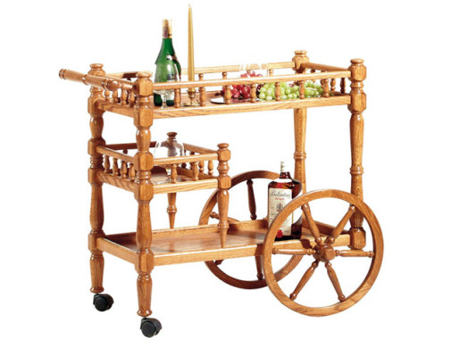 Trolley Kitchen Serving Trolley Side Table Wheels Classic r Table Hotel Wood
