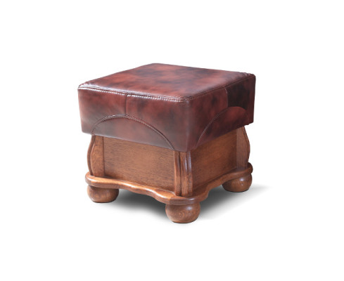 XXL Footstool Club Lounge Stool Leather Textile Ottoman Designer Pufa Ottoman
