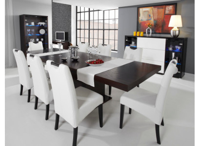 Complete Set Dining table + 8 Chairs Dining room Set Ess Group Wood Table