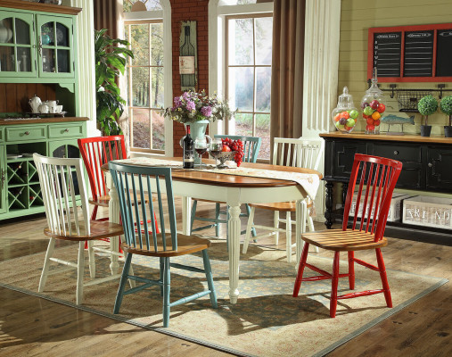 Display case Dining table 6x Dining room Set Chair Suite Table Group 8pcs. Set of sideboards