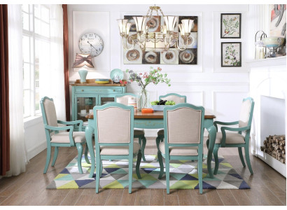 Dining set Dining table 6 x Chair Set Set Suite Table Classic Dining set 7 pieces.