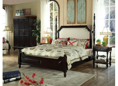 American Wood Beds Luxury Real wood Furniture Bedroom Bed 3pcs. Set new