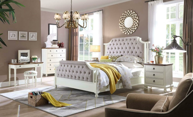 Double Bed Classic Beds Colonial Textile Beds Chesterfield Wilhelminian style