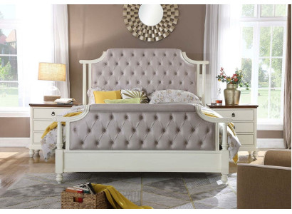 Bedroom Set Bed 2x Bedside table 3-piece. Beds Founder Time Luxury Chesterfield