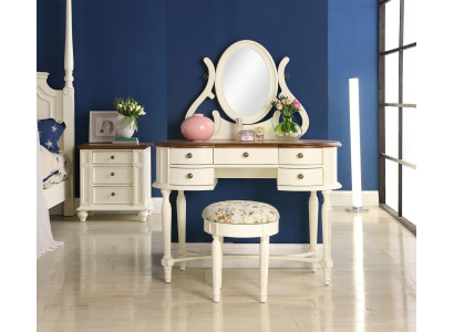 Dressing table Mirror Stool Complete Chest of drawers Bedroom Country Furniture Console