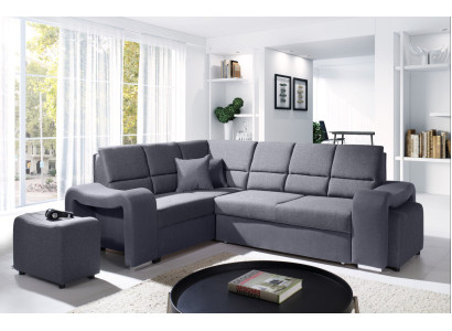 Sofa Sofa bed Designer Sofa with Bed function + bed base Corner sofa Couch new!
