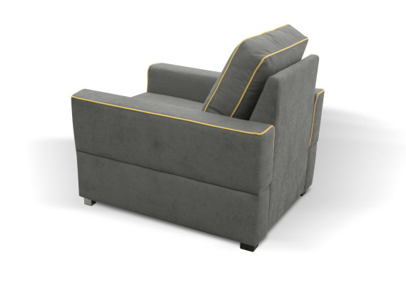 Sofa 1 Seater Couch Designer Textile Sofas Upholstery new Modern Armchair