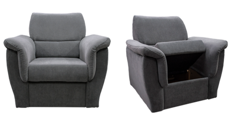 Modern Armchair TV Sofa 1 Seater Couch Designer Textile Sofas Upholstery