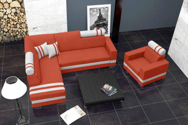 Sofa Sofa bed Designer Sofa with Bed function + bed base Corner sofa Couch new