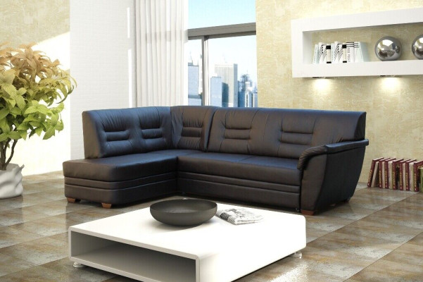 Living landscape Corner sofa with bed base Upholstered sofa Couch Corner sofa Sofa L-shape
