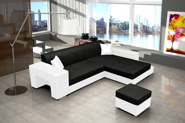 Sofa bed corner sofa couch bed function upholstery corner suite sleeping function new