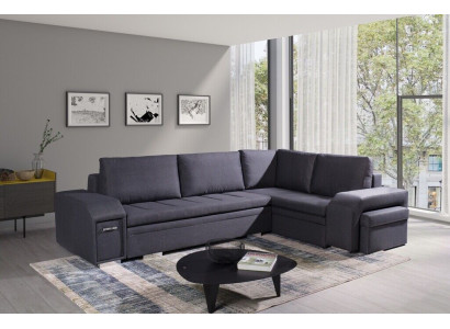 Upholstered sofa lounge sofa couch seating group living room with cushions sofa L-shape sleep