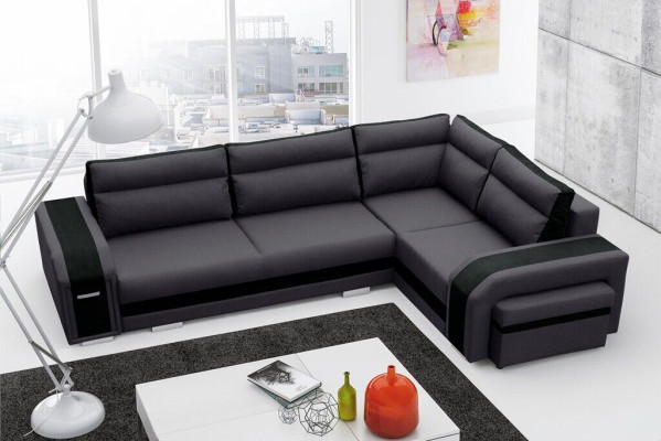 Corner sofa Living room Sleep Sofa Couches Couch Suite L-shape Fabric