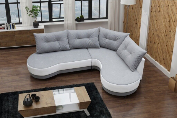 Upholstered sofa lounge sofa couch seating group living room with cushion sofa L-shape