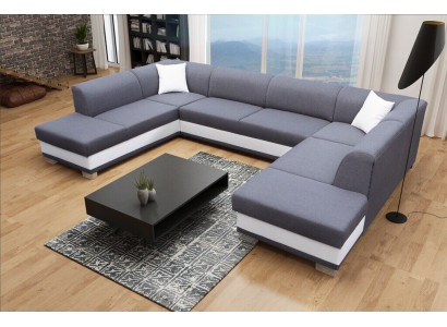 XXL Living landscape Corner sofa Couch Upholstery Suite Corner Designer U-shape new Sofa