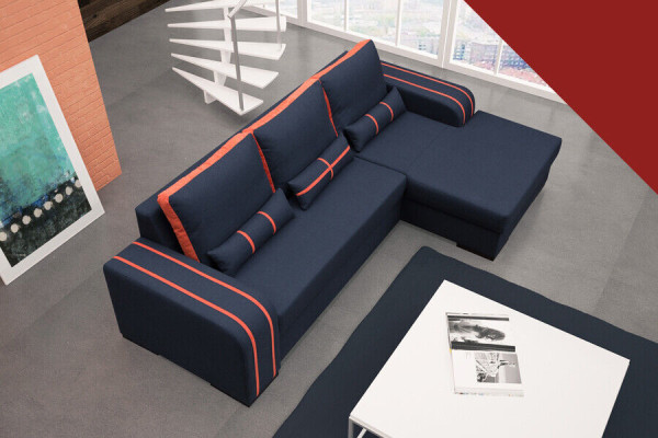 Sofa Sofa bed with Bed function, bed base - Corner sofa Couch, new in design