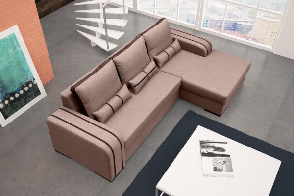 Sofa Sofa bed with Bed function, bed base - Corner sofa Couch, new in design