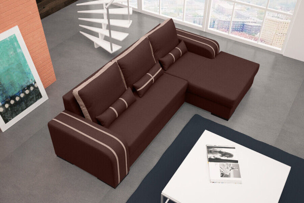 Sofa Sofa bed with Bed function, bed base - Corner sofa Couch, new in design