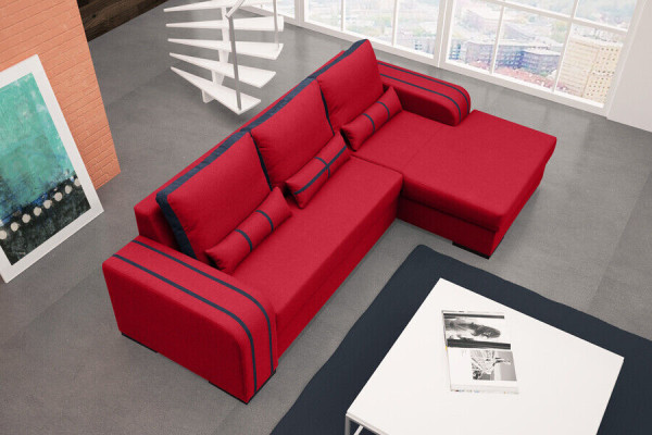 Sofa Sofa bed with Bed function, bed base - Corner sofa Couch, new in design