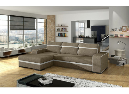 Sofa Sofa bed with Bed function and bed base - Corner sofa Couch, new in the range