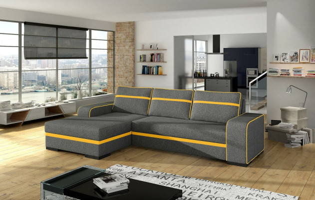Sofa Sofa bed with Bed function and bed base - Corner sofa Couch, new in the range