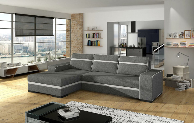 Sofa Sofa bed with Bed function and bed base - Corner sofa Couch, new in the range