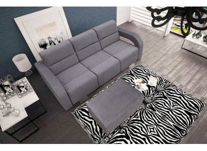 3 Seater Luxury Stool Sofa Couch Blue Living room Law Firm Furniture