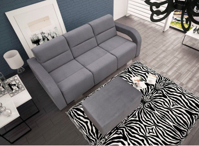 3 Seater Luxury Stool Sofa Couch Blue Living room Law Firm Furniture