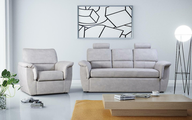3 Seat Sofa Couch Upholstery Suite Bed function Sofa bed Couchen Kasten new