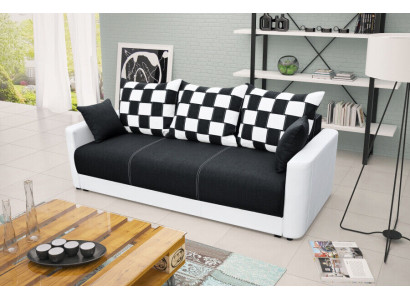 Sofa bed 3-Seater with sleeping function and bed base - Comfortable folding sofa